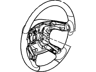 Saturn Steering Wheel - 25807089