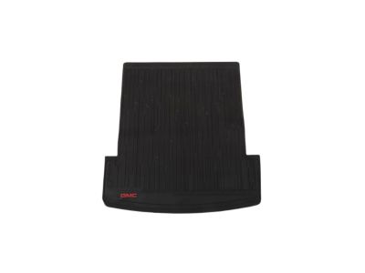 GM Premium All-Weather Cargo Area Mat in Jet Black with GMC Logo (for vehicles with Cargo Rails) 84184219