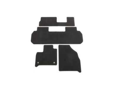 GM First-, Second- and Third-Row Carpeted Floor Mats in Jet Black (for models with Second-Row Bench Seat) 84332398