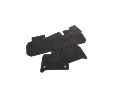 GM First-, Second- and Third-Row Carpeted Floor Mats in Jet Black (for models with Second-Row Bench Seat) 84332398