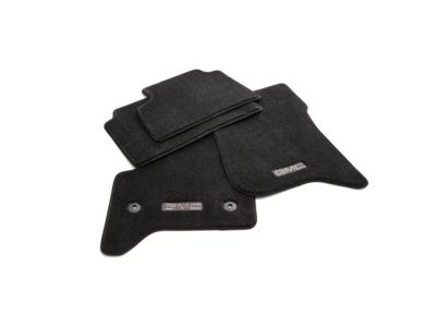 GM First- and Second-Row Premium Carpeted Floor Mats in Jet Black with GMC Logo 84428375