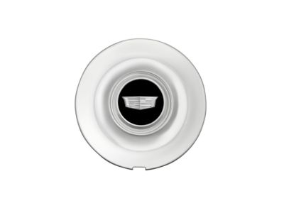 GM Center Cap in Polished Finish with Black Center and Cadillac Logo 84479912