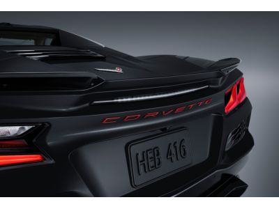GM Corvette Script Rear Emblem in Torch Red 86526362