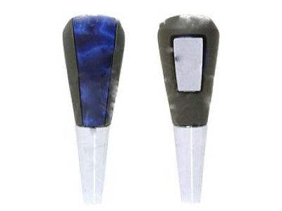 GM Gray Leather Shift Knob,Note:with Blue Lightning Pattern Center Plate 17801910