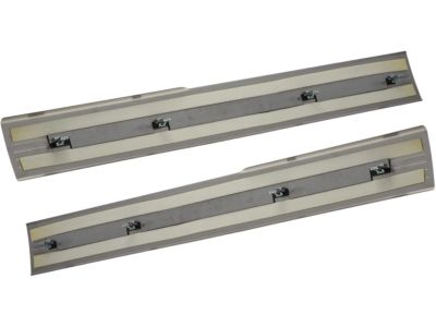 GM Front Door Sill Plates in Stainless Steel with Bowtie Logo 17802518