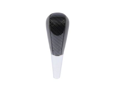 GM Gray Leather Shift Knob,Note:with Gold Carbon Fiber Pattern Center Plate 19165179