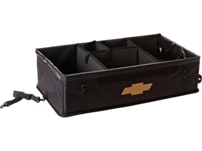 GM Collapsible Cargo Organizer in Black with Bowtie Logo 19202575
