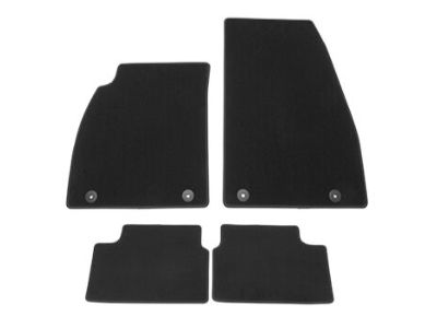 GM Front and Rear Carpeted Floor Mats in Black 19300308