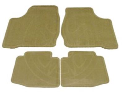 GM Front and Rear Carpeted Floor Mats in Neutral 20760470