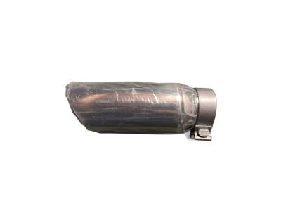 GM 5.3L Polished Stainless Steel Angle-Cut Dual-Wall Exhaust Tip with Bowtie Logo 22799814
