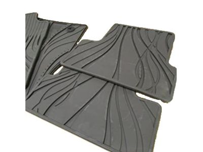 GM Front and Rear All-Weather Floor Mats in Cocoa 22890578