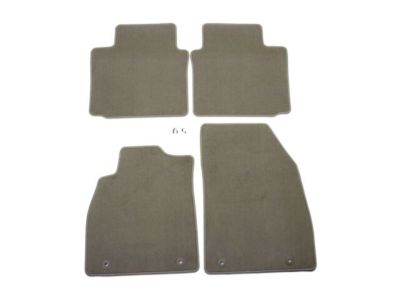 GM Front and Rear Carpeted Floor Mats in Dark Urban 22952645