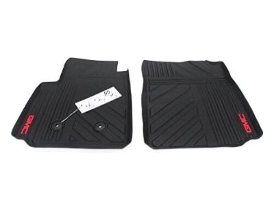 GM First-Row Premium All-Weather Floor Mats in Jet Black with GMC Logo 22968489