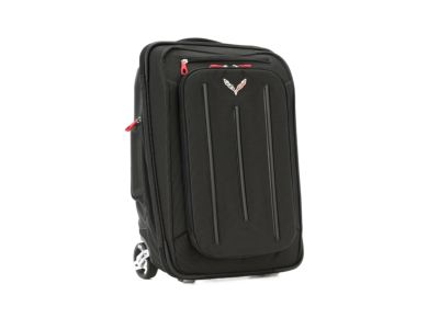 GM Roller Suitcase in Jet Black with Crossed Flags Logo 22970468