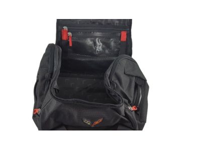 GM 40L Duffel Bag in Jet Black with Crossed Flags Logo 22970470