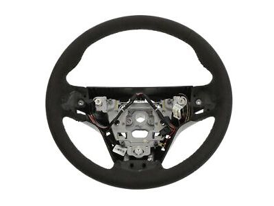 GM Steering Wheel in Black Suede with Shift Control and Crest and Shield Logo 23184766