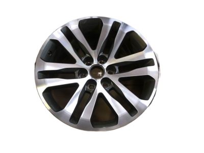 GM 18x8.5-Inch Aluminum 6-Split-Spoke Wheel in Ultra-Bright Machined with Dark Argent Metallic 23283750