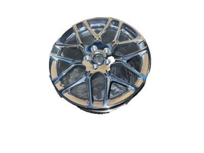 GM 20x10-Inch Forged-Aluminum 7-Split-Spoke Rear Wheel in Polished Finish 23334936