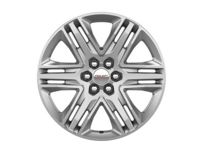 GM 20x8-Inch Aluminum 6-Split-Spoke Wheel in Sterling Silver 23413107