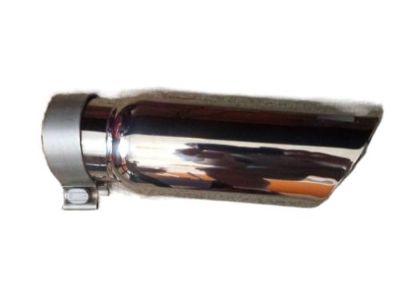 GM 6.2L Polished Stainless Steel Angle-Cut Dual-Wall Exhaust Tip 23435023