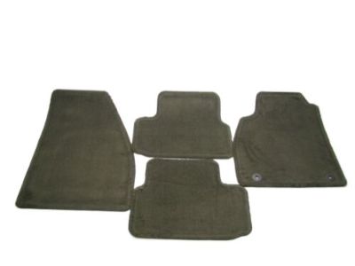 GM Front and Rear Carpeted Floor Mats in Cocoa 23492682