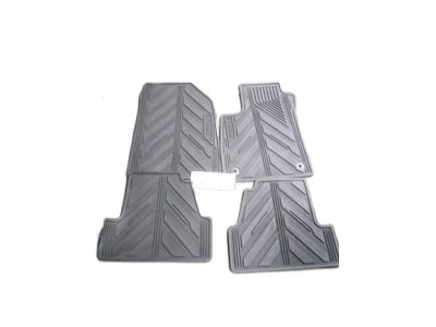 GM Front and Rear All-Weather Floor Mats in Jet Black 42364954