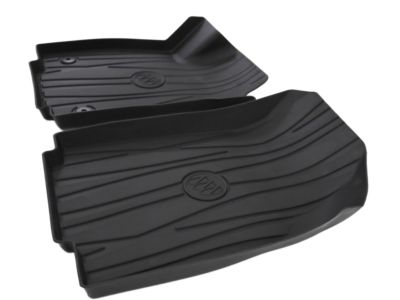 GM First-Row Premium All-Weather Floor Liners in Ebony with Buick Logo 42533128