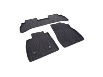GM First- and Second-Row Premium All-Weather Floor Mats in Ebony with Buick Script 42664378