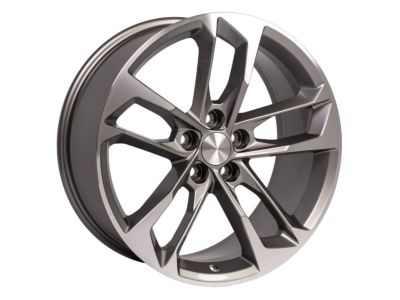 GM 20 x 9.5-Inch 5-Split-Spoke Wheel Package in Black with Machined Face Finish 84015313