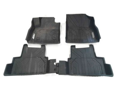 GM First-Row Premium All-Weather Floor Liners in Jet Black with Chevrolet Script 84333478