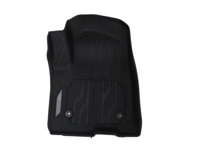 GM First-Row Premium All-Weather Floor Liners in Jet Black with GMC Logo (for Models with Center Console) 84333604