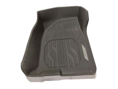 GM First-Row Premium All-Weather Floor Liners in Dark Ash Gray with GMC Logo (for Models with Center Console) 84333605