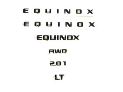 GM Equinox Emblems in Black 84364614