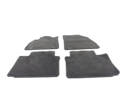 GM Front and Rear Premium Carpeted Floor Mats in Jet Black 84375807