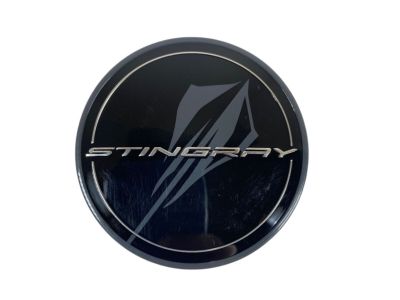 GM Center Cap in Black with Stingray Logo 84385015