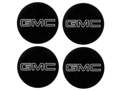 GM Center Cap in Black Aluminum with Black GMC Logo 84388508