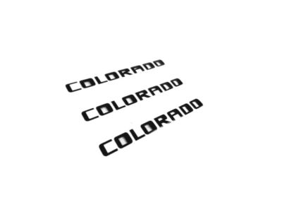 GM Colorado Emblems in Black 84471222