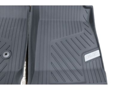 GM First-Row Premium All-Weather Floor Liners in Cocoa with Chrome GMC Logo 84708356