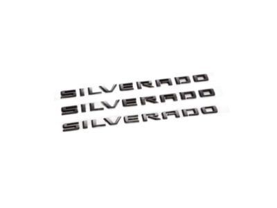 GM Silverado WT Emblems in Black 84806931