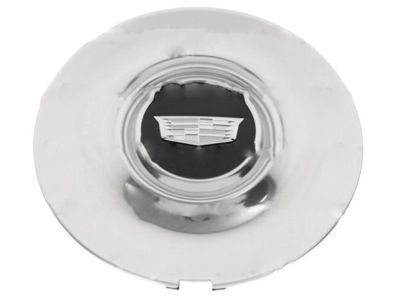 GM Center Cap in Polished Finish with Black Center and Cadillac Logo 85119689