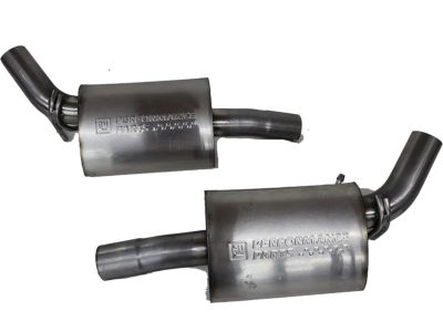 GM 6.2L Axle-Back Dual Exit Exhaust Upgrade System with Angle-Cut Tips 92231570
