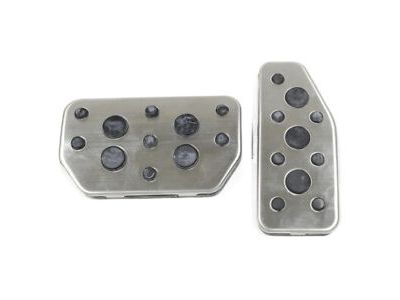GM Automatic Transmission Pedal Cover Package in Stainless Steel and Black 96683187