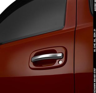 GM Door Handles - Front and Rear Set and Endgate with Bezel,Color:Red (74U) 17801142