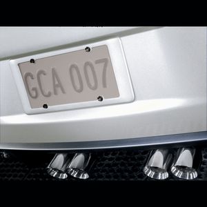 GM License Plate Holder - Rear,Color:White (10U) 12499520