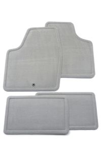 GM Floor Mats - Carpet Replacement,Front and Rear,Material:Titanium 25923951