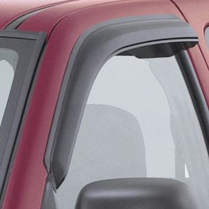 GM Front Tape-On Side Door Window Weather Deflectors in Smoke Black 12499360