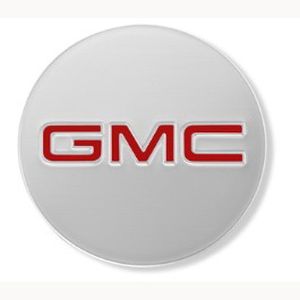 GM Center Cap in Aluminum with Red GMC Logo 17800086