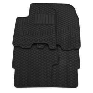 GM Front and Rear All-Weather Floor Mats in Black 93744154