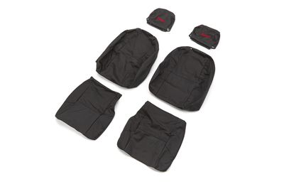 GM Front Bucket Seat Cover Set in Ebony with GMC Logo 12499918