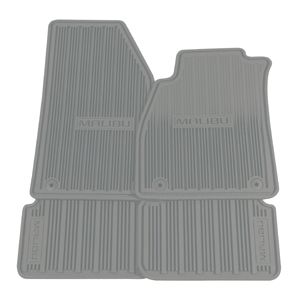 GM Front and Rear All-Weather Floor Mats in Titanium 23234677